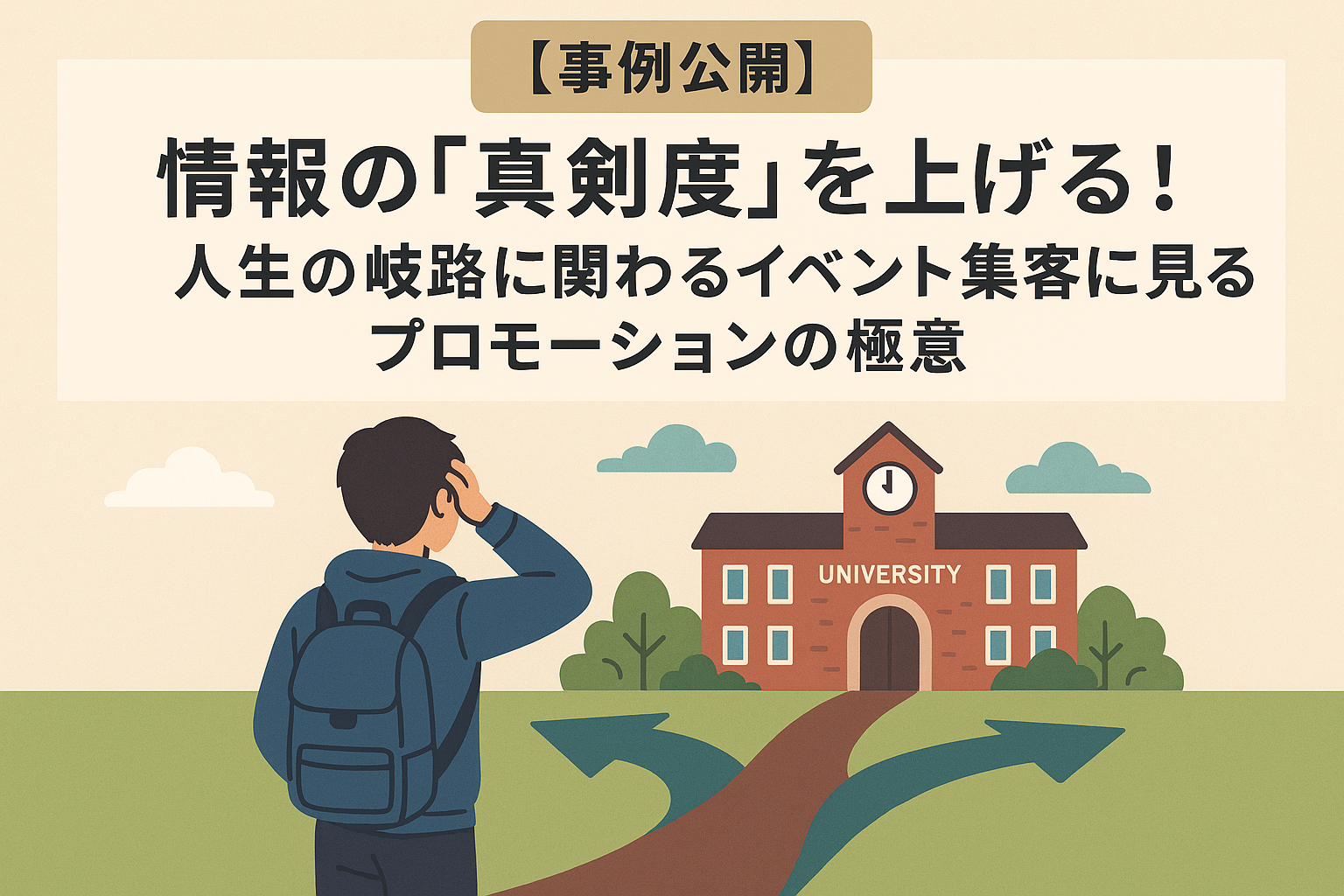 【事例公開】情報の「真剣度」を上げる！人生の岐路に関わるイベント集客に見るプロモーションの極意
